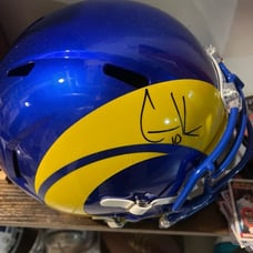 Cooper Kupp signed helmet