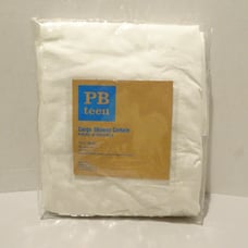 Pottery Barn Teen Cargo Shower Curtain 100% Cotton 72 x72 White PB Teen Solid