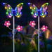 2 Pack Solar Metal Butterfly Decorative Lights - Colorful