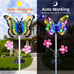 2 Pack Solar Metal Butterfly Decorative Lights - Colorful