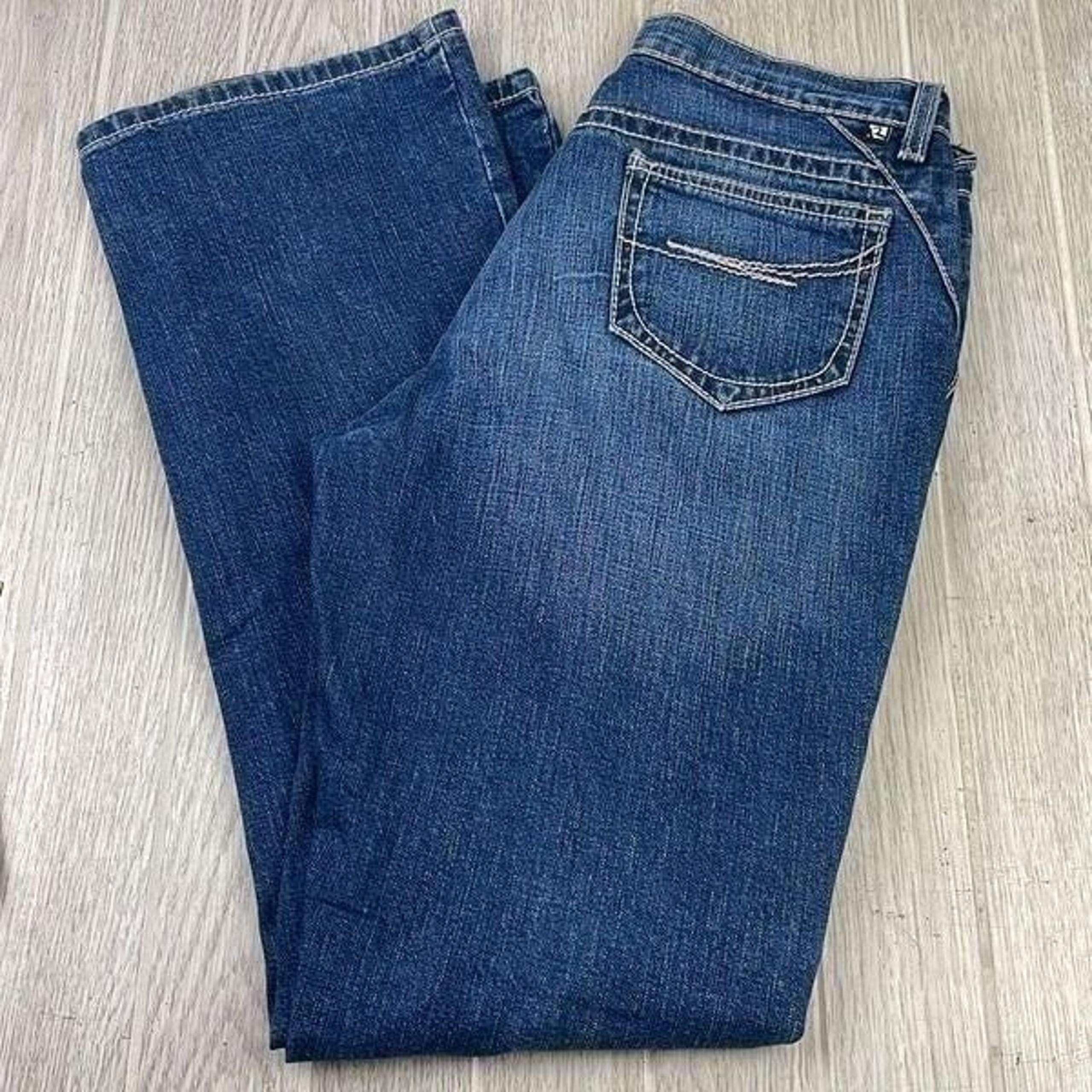 Rockie Women's Low Rise Medium Wash Denim Jeans Blue Size 8R
