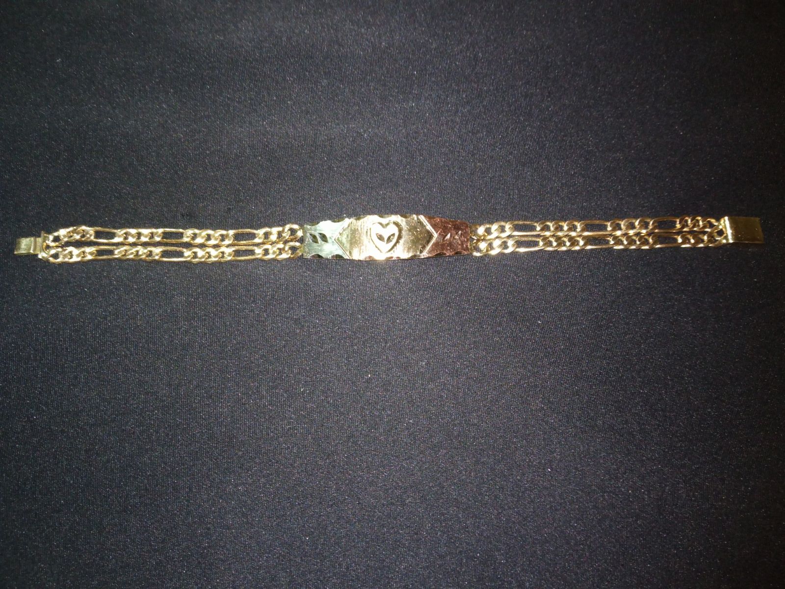 FIGARO DOUBLE LINK HEART BRACELET