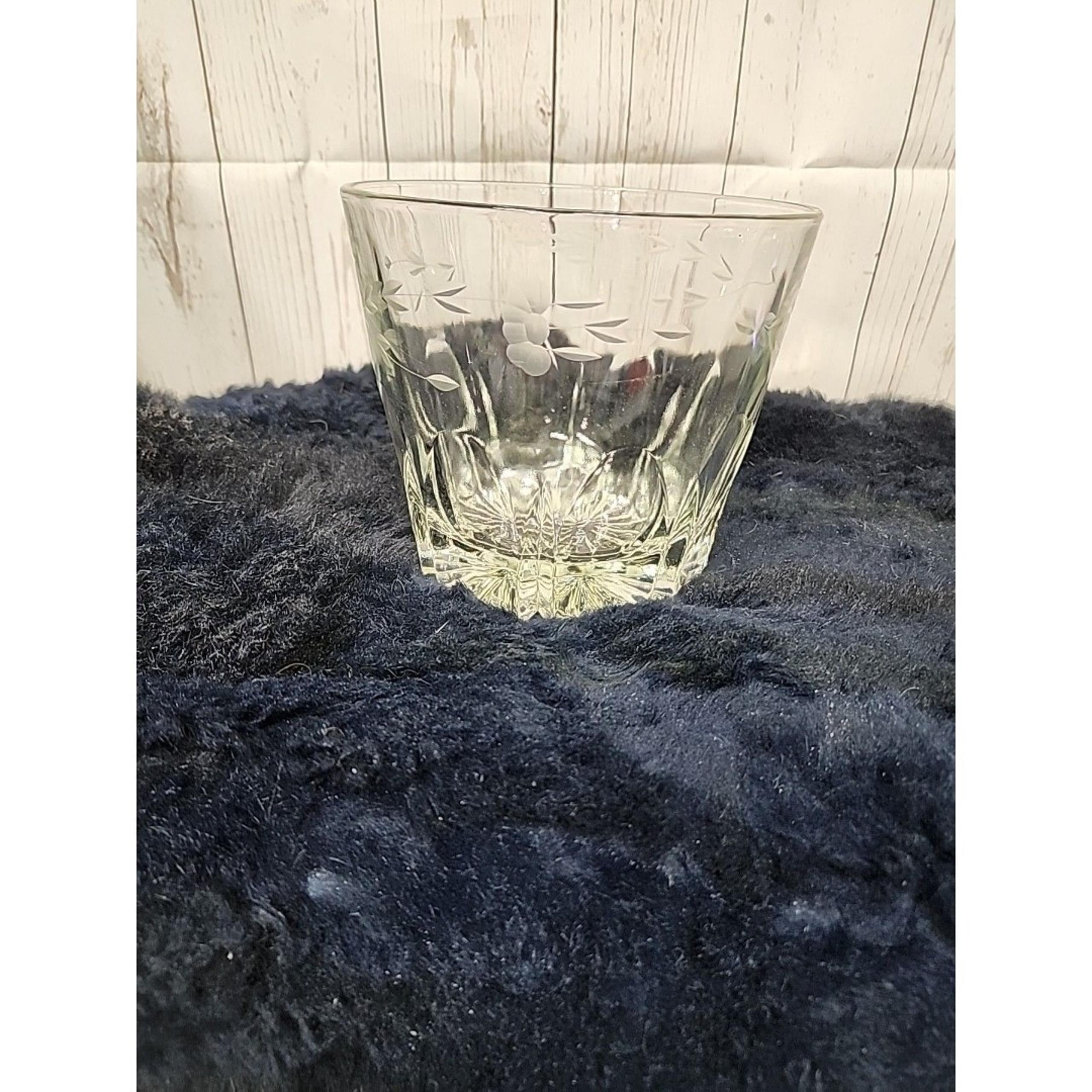 Vintage Princess House Crystal Champagne Ice Bucket Heritage Pattern 5.25” Tall