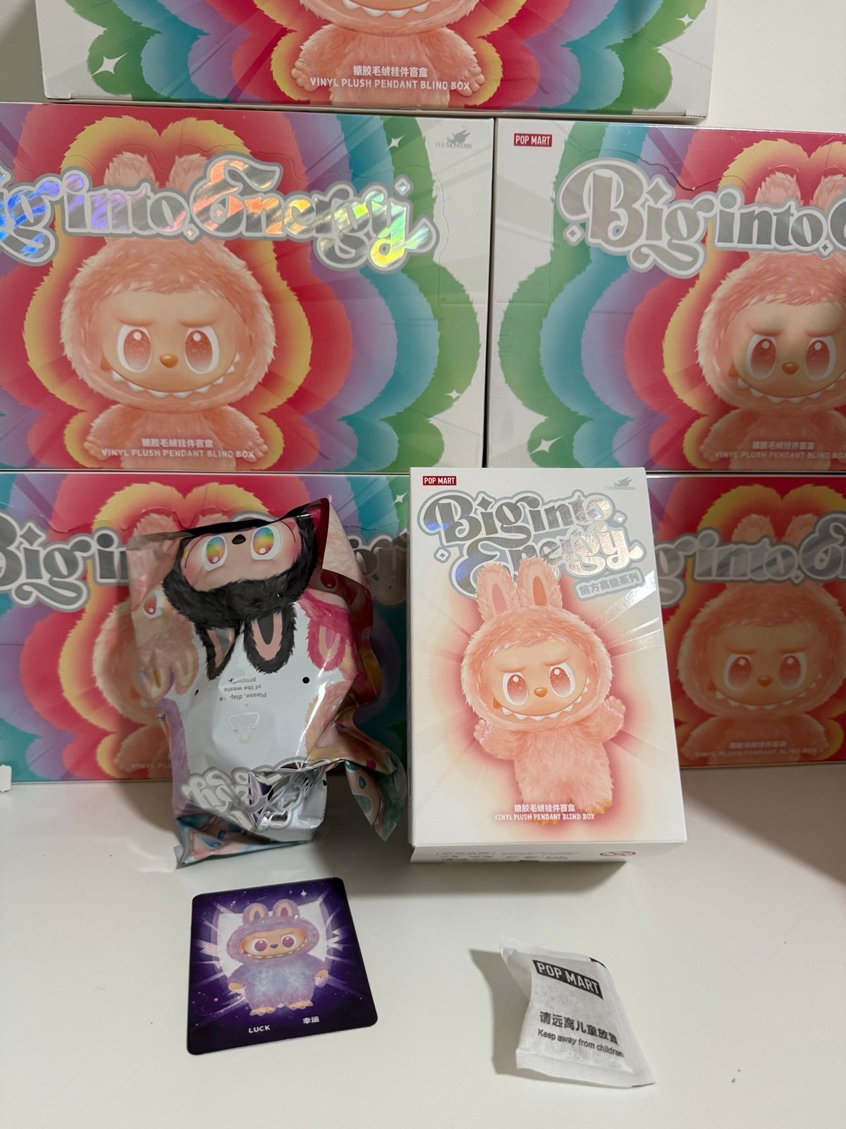 Authentic ON HAND Labubu Big into Energy V3 Luck (purple) POP MART