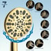 All Metal Shower Head, 10'' High Pressure Rainfall Shower Head/Handheld Gold Sho