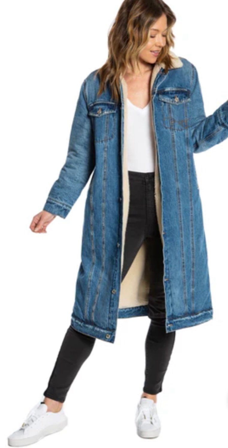 JUICY COUTURE Trucker Sherpa Jean Jacket NWOT