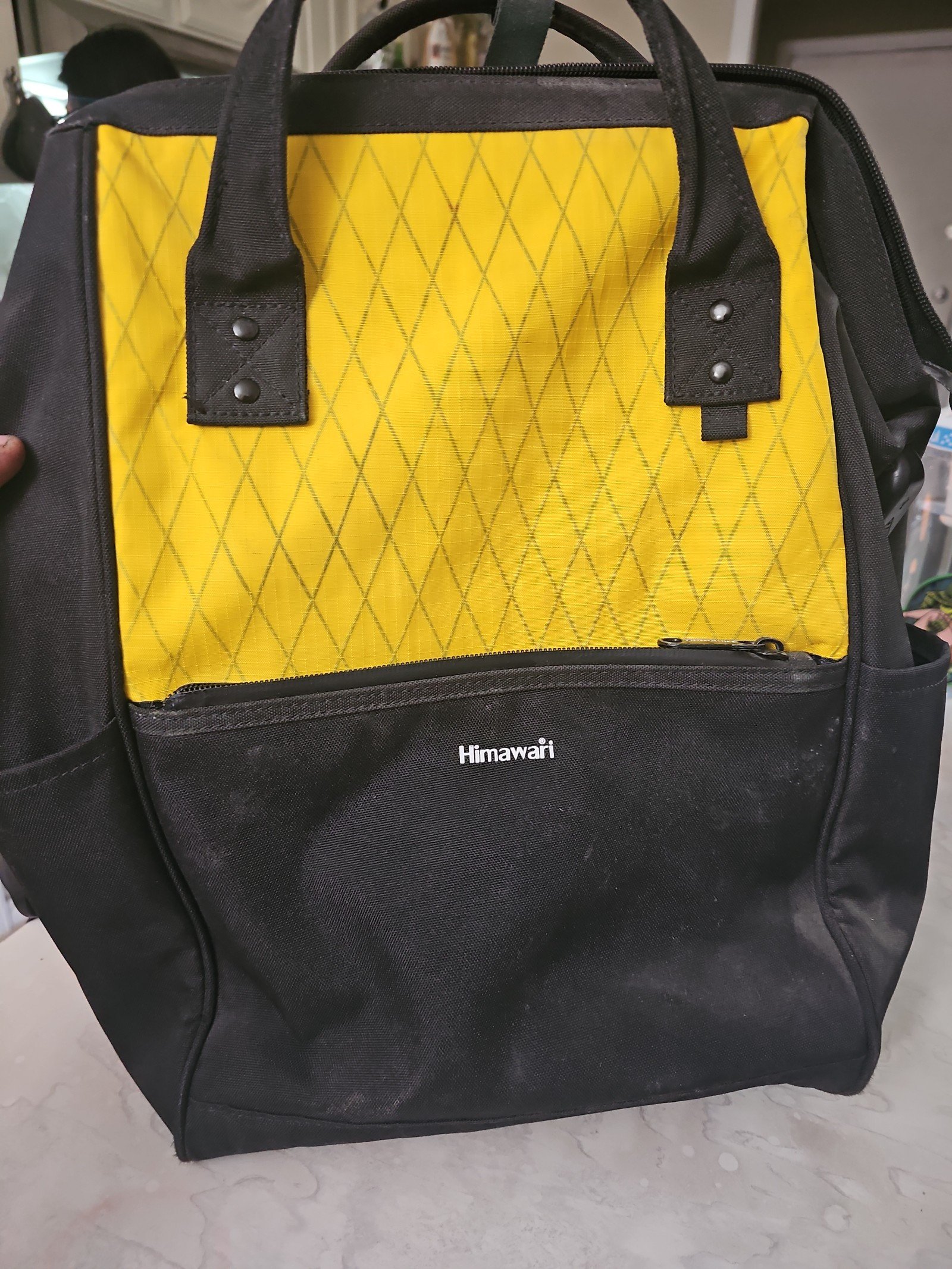 Rucksack - yellow black himawari backpack