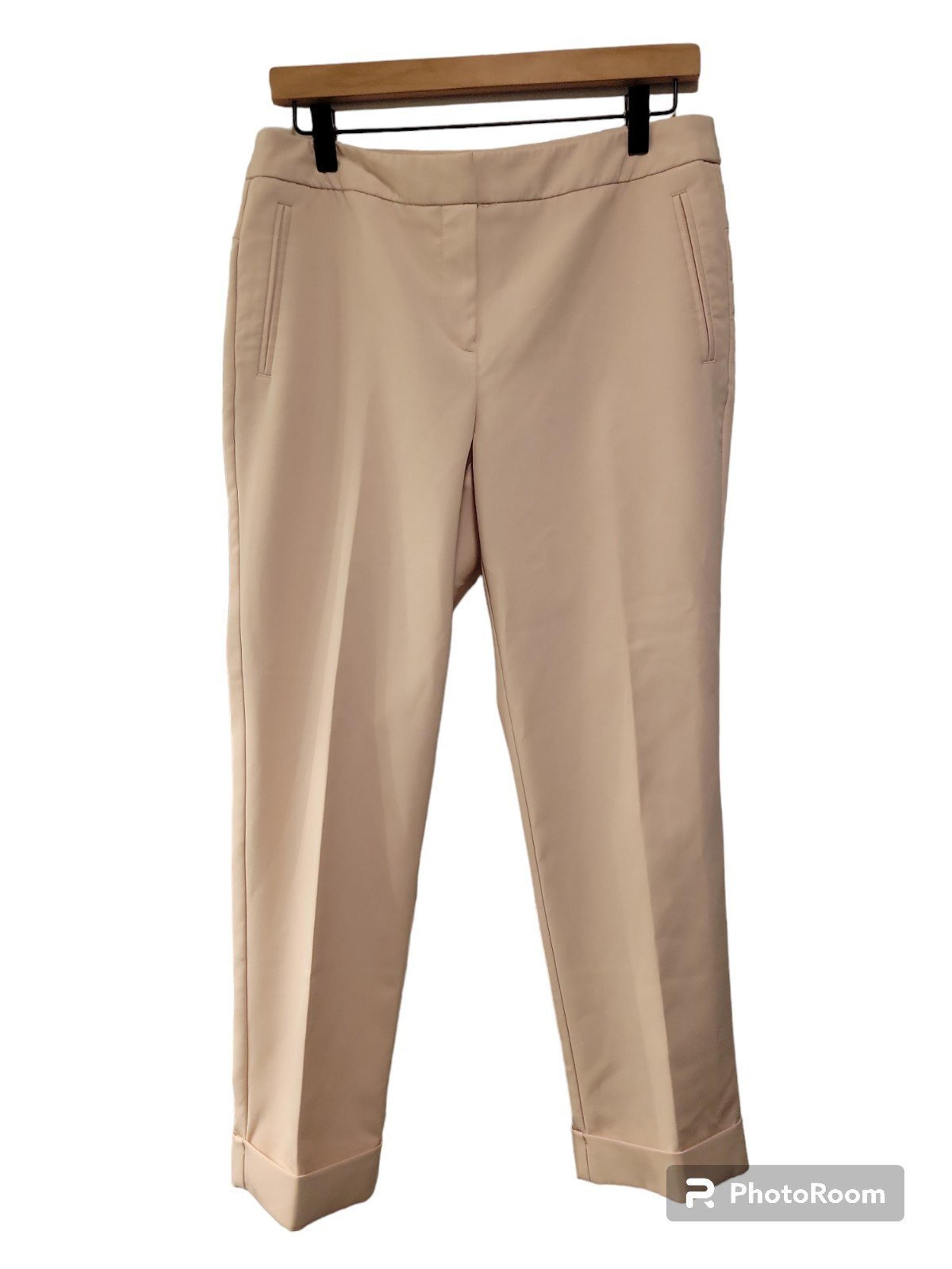 Adrianna Papell, Ankle Cropped Fit Trouser, Hemmed, Blush Pink, Women's sz 6, L-