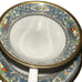 Lenox Autumn collection Blue and Gold fall tea cup and saucer set 4 dinnerware