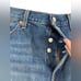 NWT LEVI'S Button Fly 501 Shorts High Rise Distressed Straight Leg 31