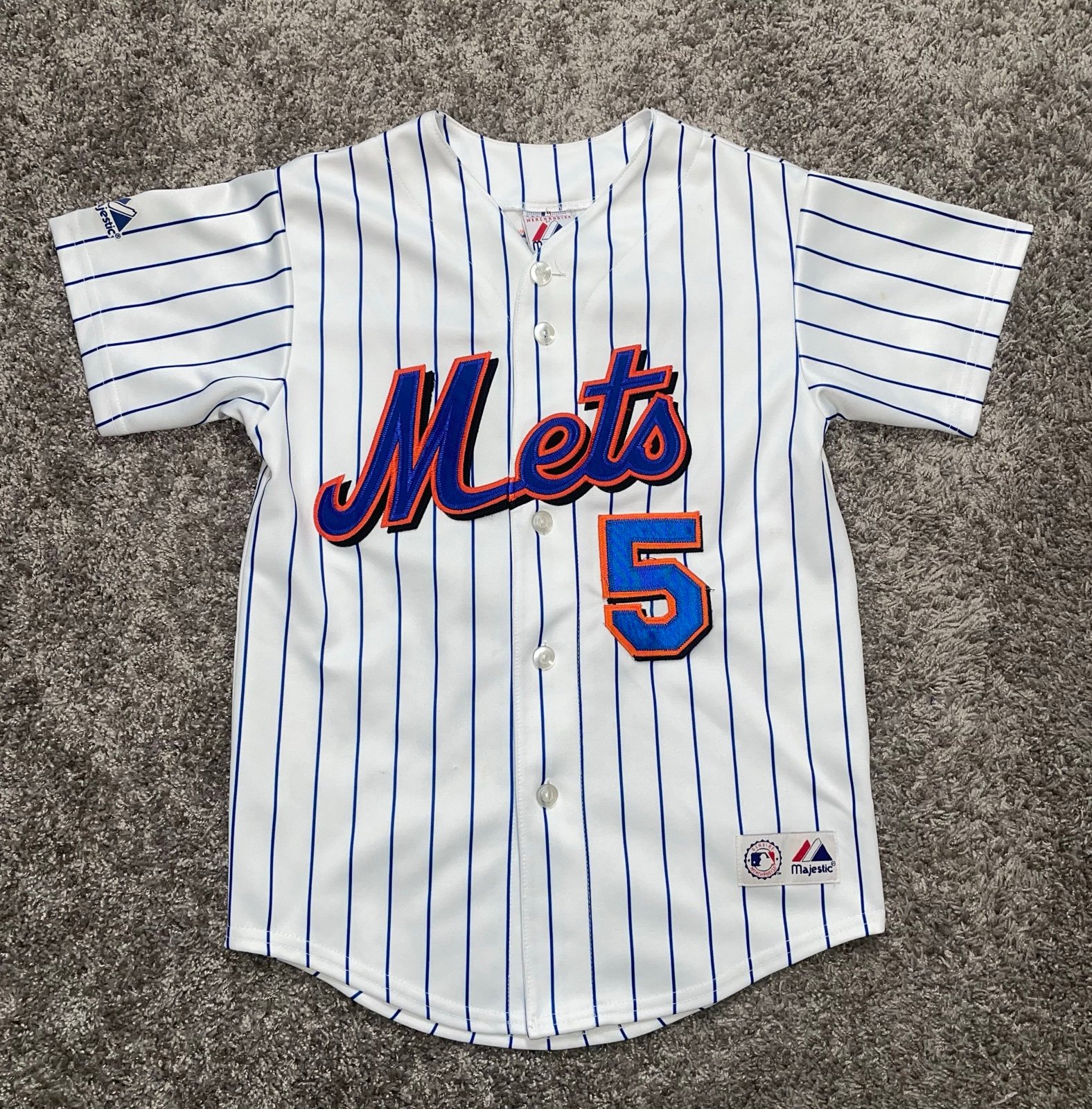 Vintage Autographed New York Mets 5 Jersey Children’s Medium