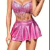 S M, L, XL-Rave Outfits for Women Sequin Fringe Outfits Cosplay Lingerie 3pcs