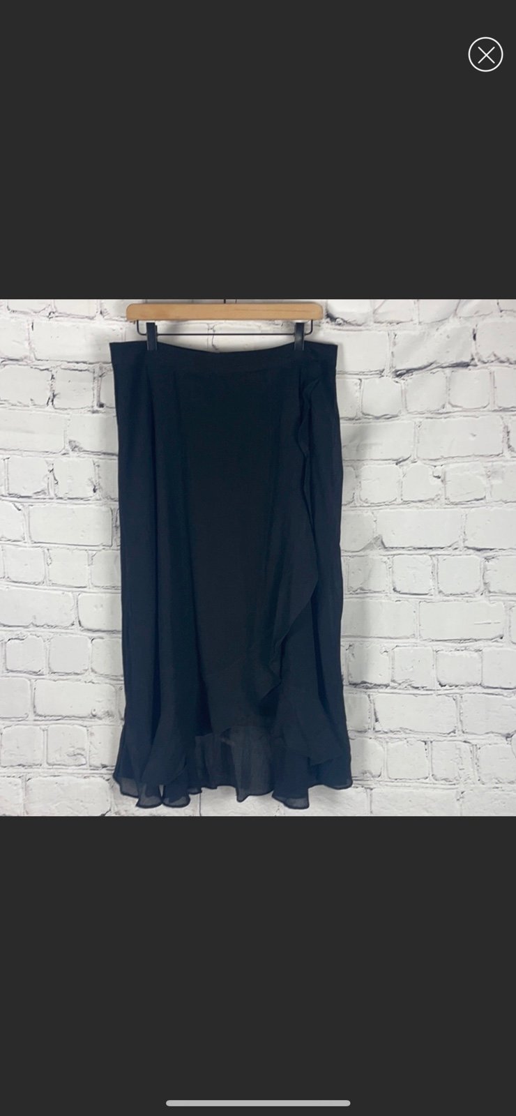 NWT Tommy Bahama Black Maxi Skirt Sz 10
