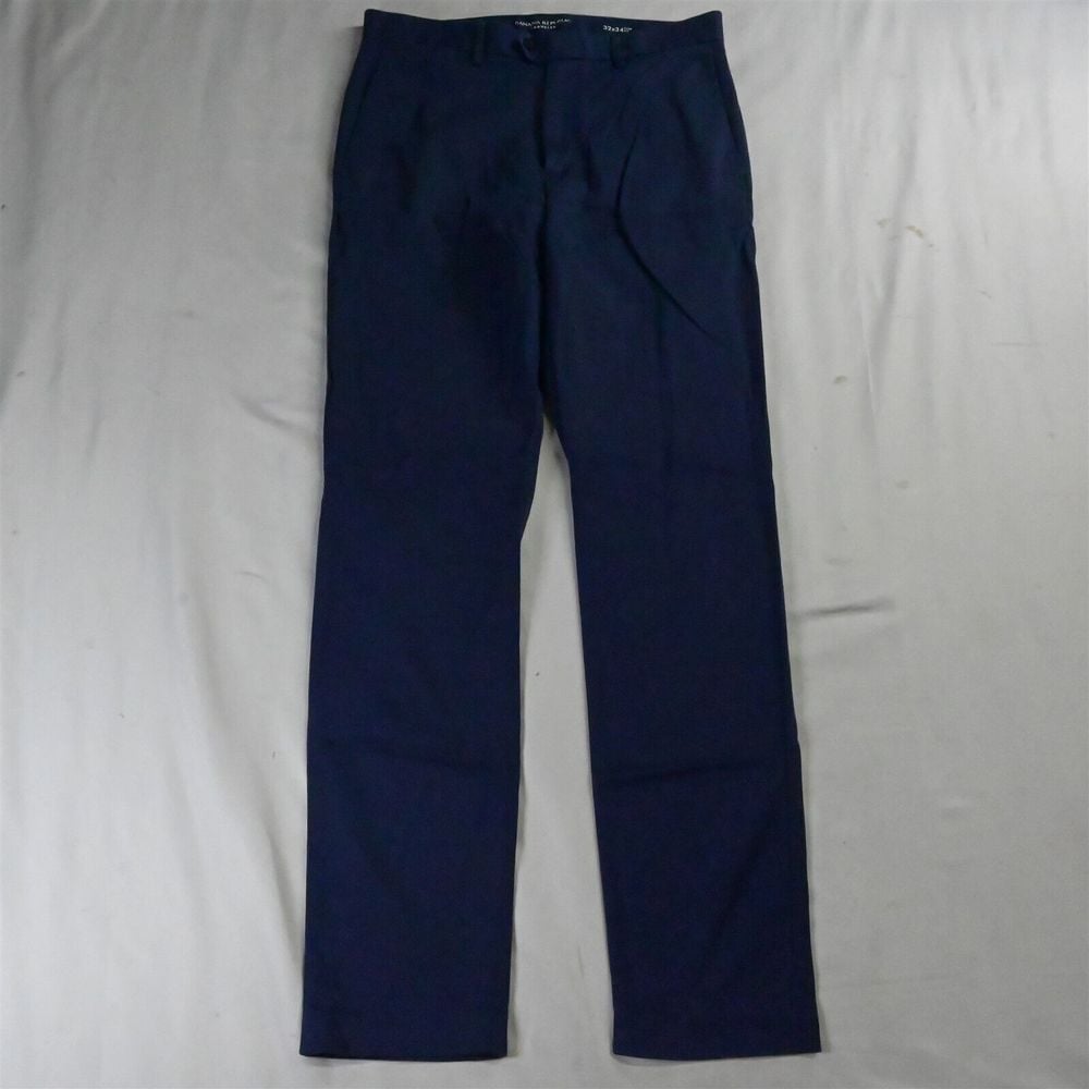 Banana Republic 32 x 34 Blue Slim Traveler Stretch Mens Chino Pants