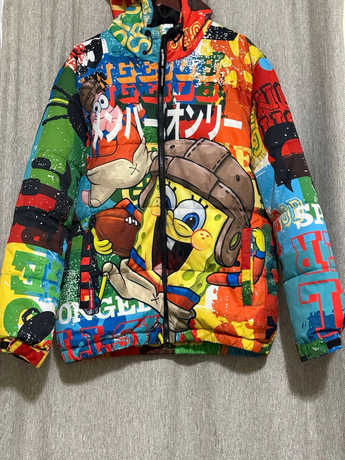 members only spongebob windbreaker