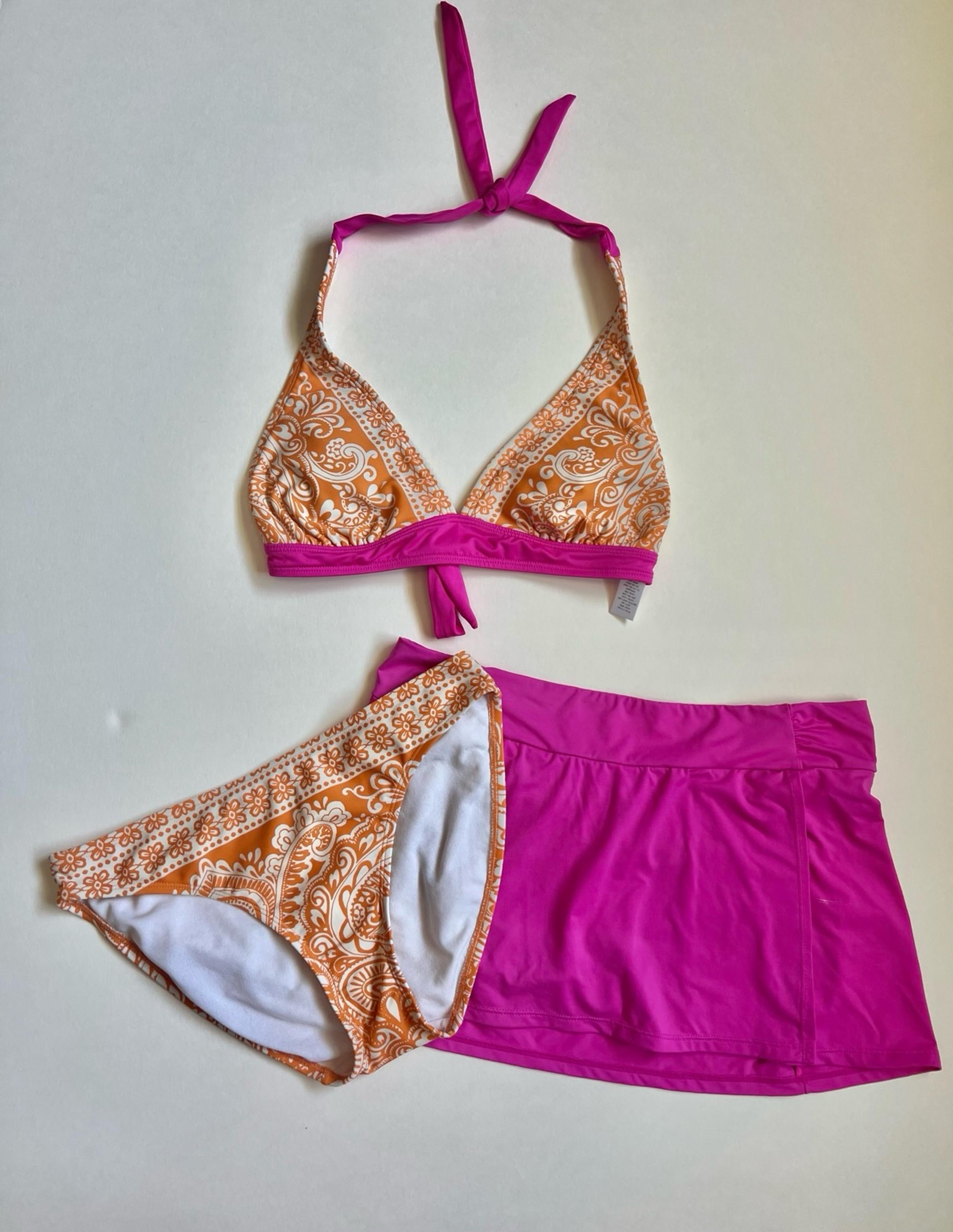 Athleta 3-Piece Banded Halter Bikini