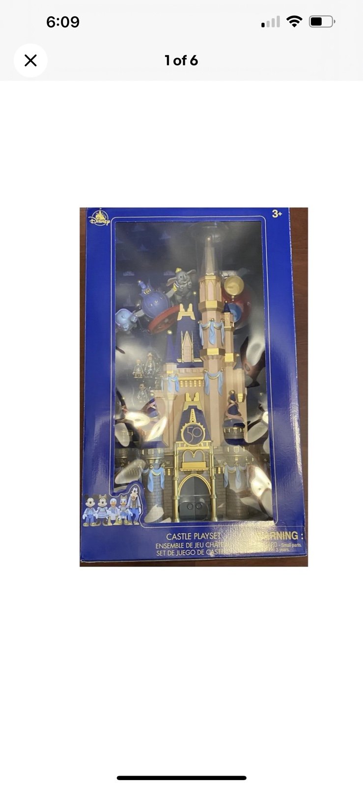 New Disney Parks WDW 50th Magical Celebration Castle Playset 50th anniversary