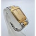 Men's Seiko 7430-5789 Diamond Accent Two Tone SS Tank Quartz Watch New Battery