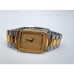 Men's Seiko 7430-5789 Diamond Accent Two Tone SS Tank Quartz Watch New Battery