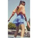 Free People Movement Blue Ballet All Day Skort Sz S