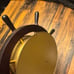 Vintage Schatz Barometer & Thermometer Ships Wheel Design working condition