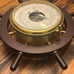 Vintage Schatz Barometer & Thermometer Ships Wheel Design working condition