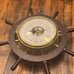 Vintage Schatz Barometer & Thermometer Ships Wheel Design working condition