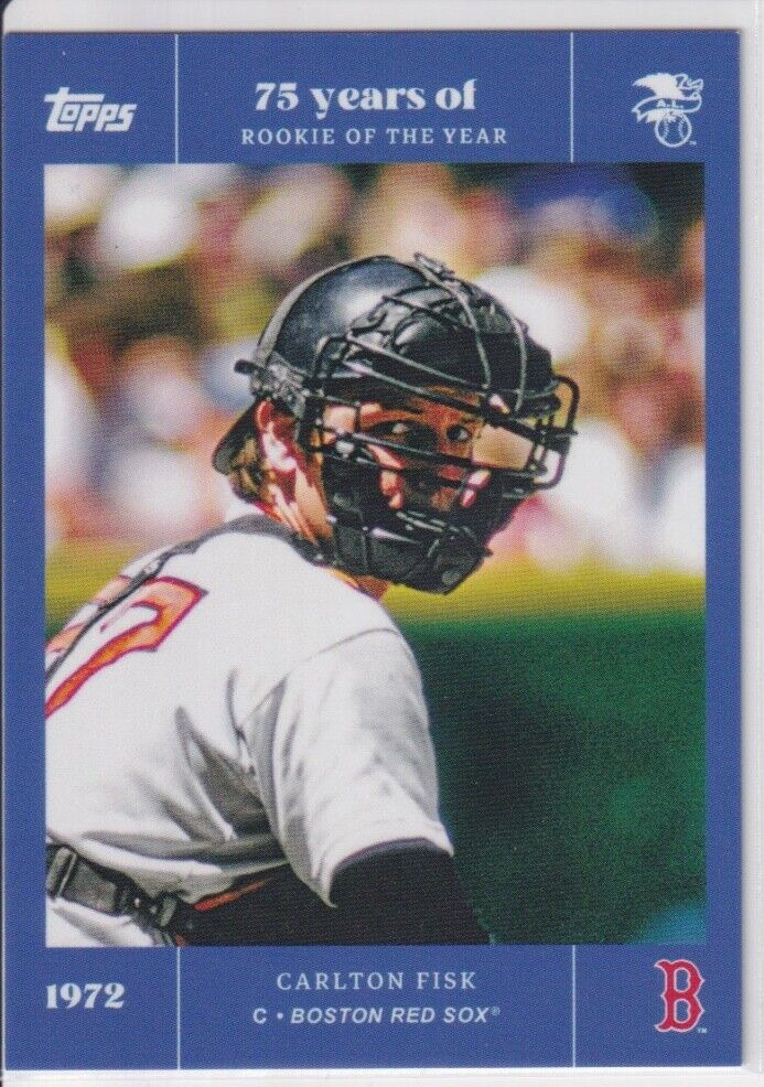 2022 Topps MLB Rookie of the Year 75th Anniversary CARLTON FISK BLUE 15 #d/25