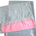 Vintage Burlington 1 Twin Flat Sheet 2 Standard Pillowcases Mint Green Pink