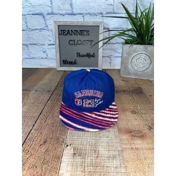 Vintage Zubaz AJD Ryne Sandberg Chicago Cubs Snapback Hat