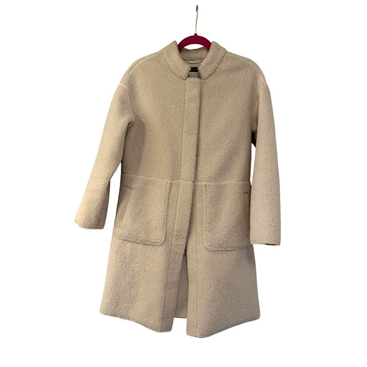 Stella + Lorenzo Cream Women's Plush Teddy Fleece Sherpa Coat Size XS