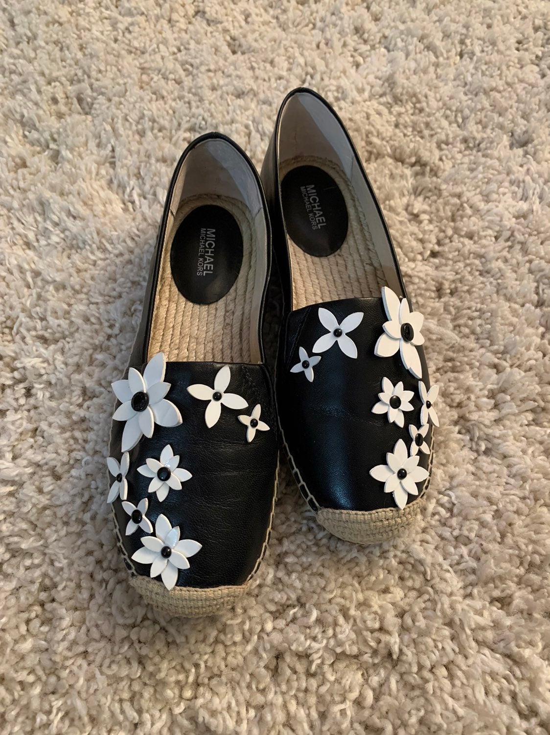 Mickael Kors Lola Espadrille Flat Black