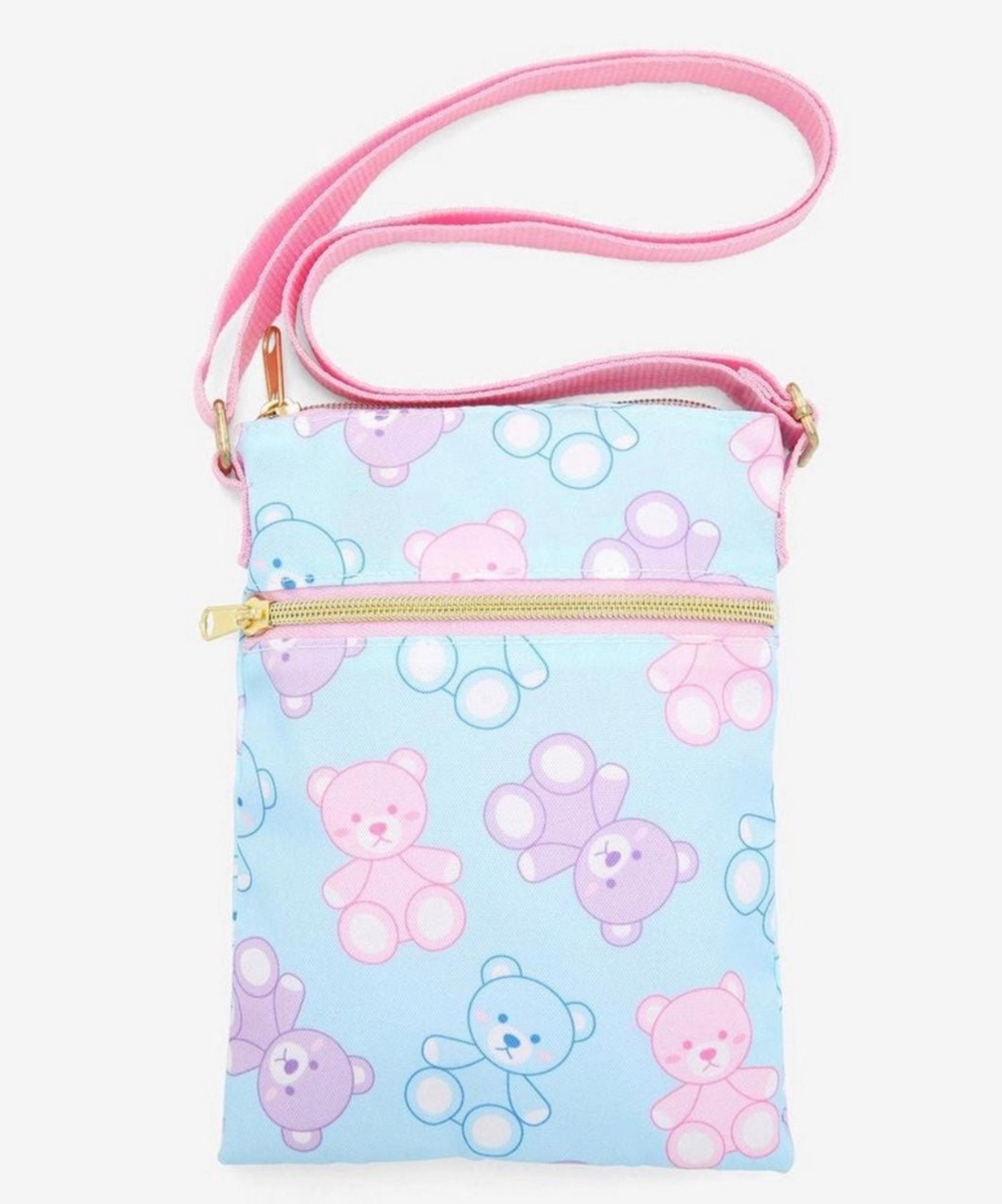 Loungefly Pastel Bears Passport Crossbody Bag