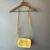 Vera Bradley Laser Cut Honeycomb Crossbody Bag Purse Yellow White Geo