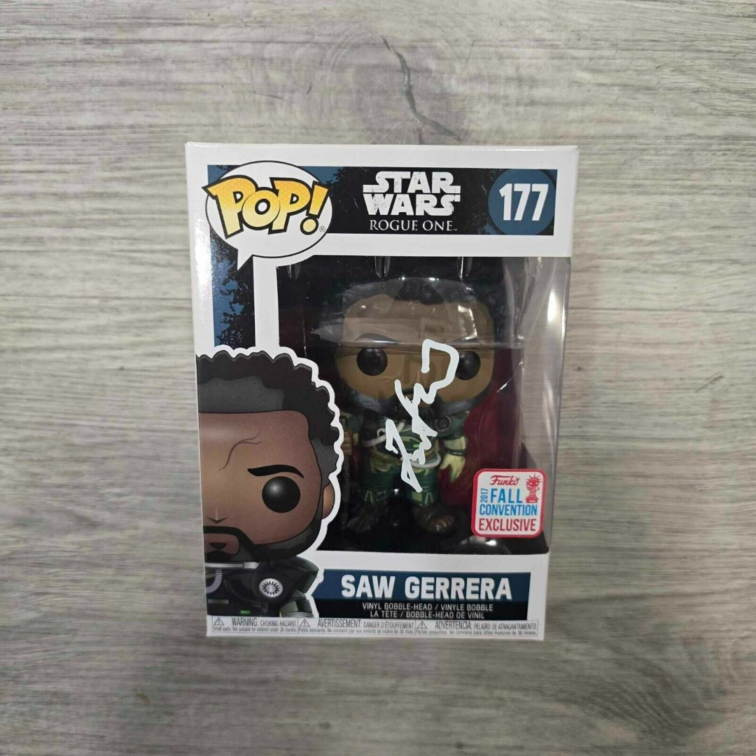 Forest Whitaker Signed Saw Gerrera Funko 117 Exclusive Rogue One SWAU COA RARE!