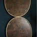 2 Vintage Framed F. Massa Oval Watercolor Print Frame Size 9x11 Homco
