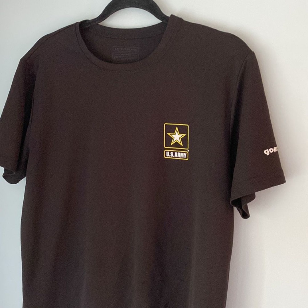 U.S. Army Go Army Black Microfiber Shirt Size Medium