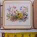 Six Traditional Vintage Coasters by Pimpernel Meadow Flowers