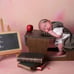 Wooden School Desk Baby Photography Prop