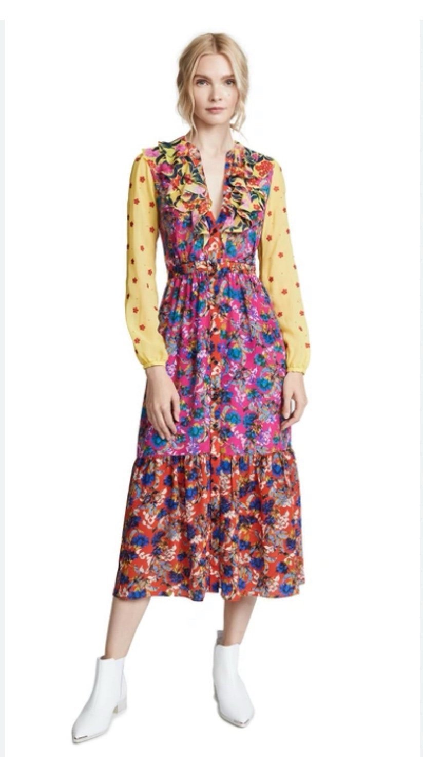 Saloni Ginny Silk Dress