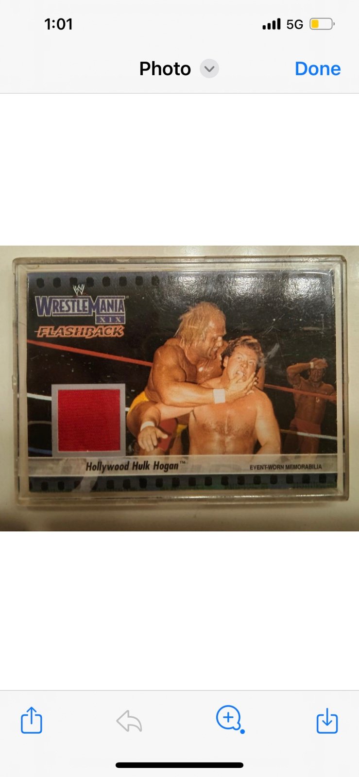 Hulk hogan event worn memorabilia