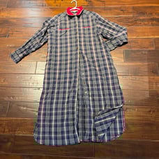 Eddie Bauer plaid long gown/ robe L