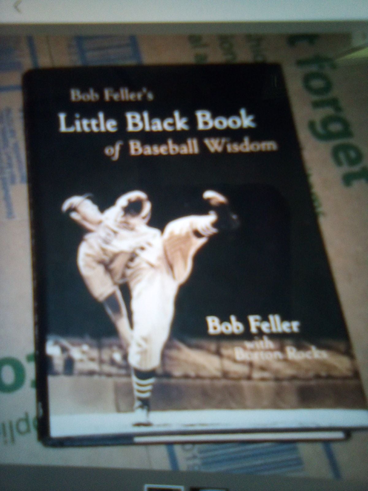 Bob Feller autographed book