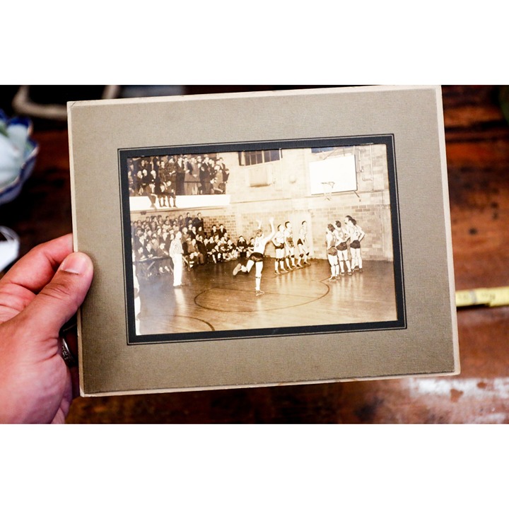 Lewisburg Union High School Basketball Team Playing Antique 1930s Action Photo