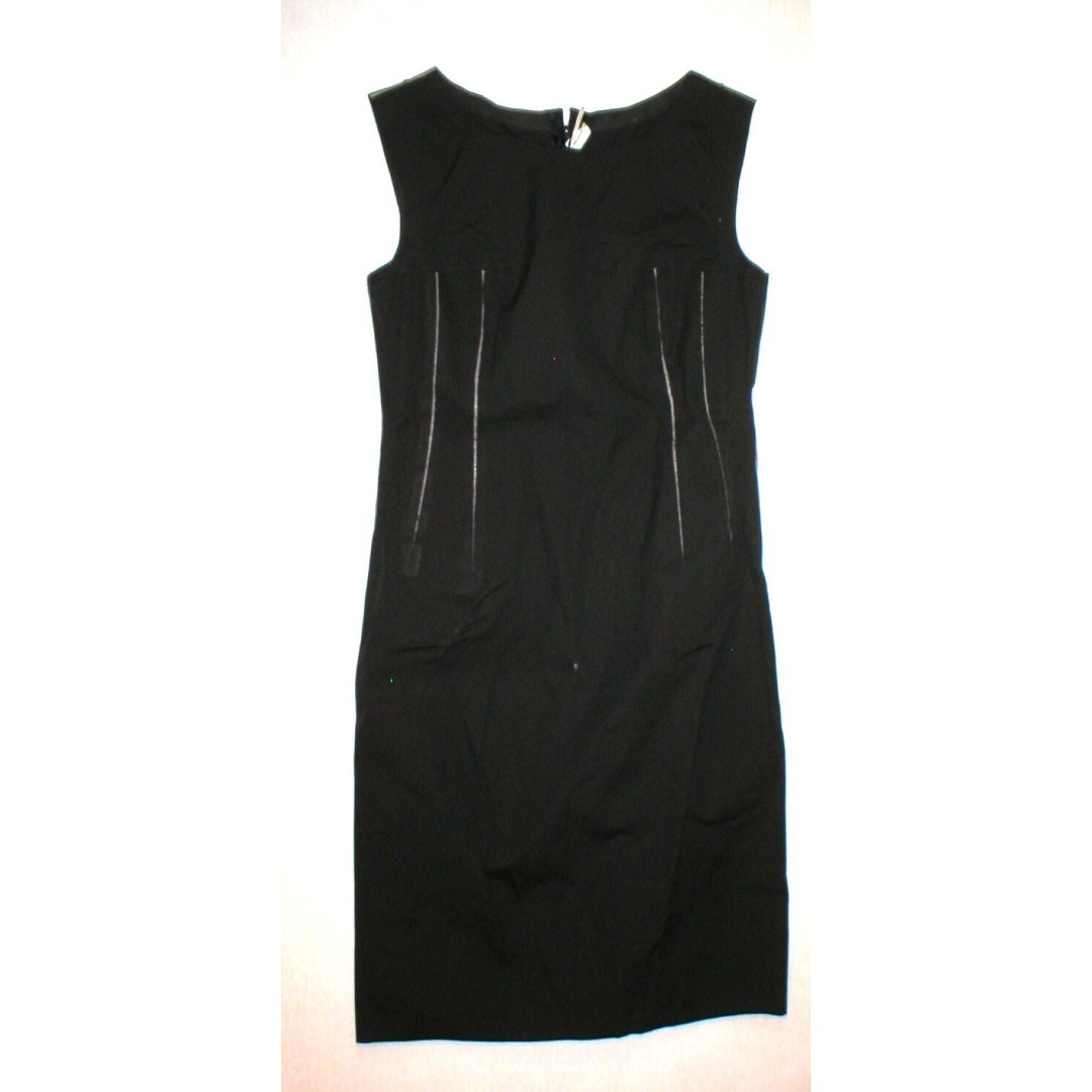 New Womens 6 NWT Costume National Dress Black White Stripes 42 Italy Designer