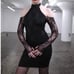 Lace Sleeve Goth Dress - Lecole Des Femmes