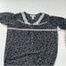 Eileen West Midi Cotton Night Gown Floral Long sleeve Neutral Grey and White