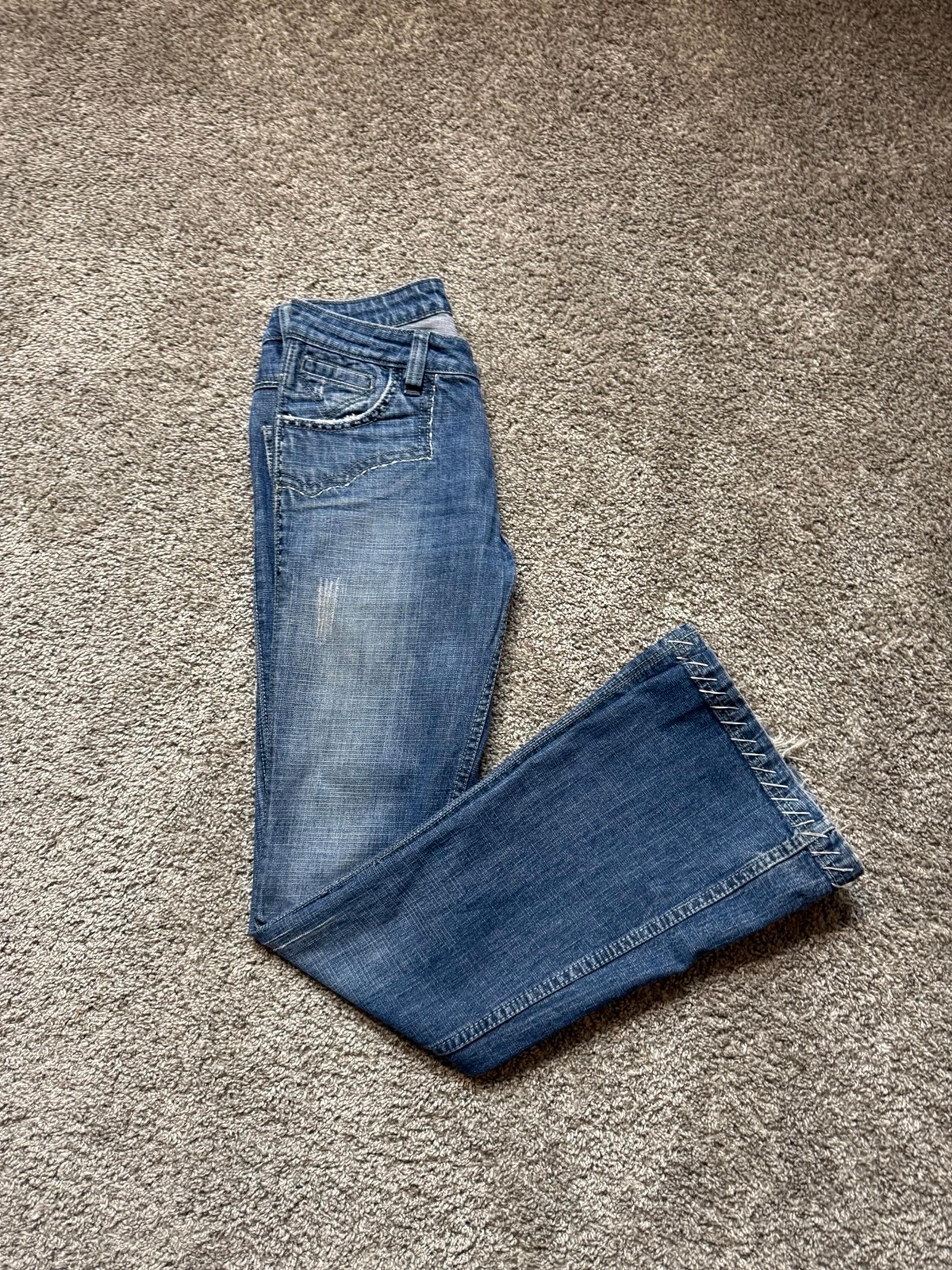 Vintage Antik Denim Low Rise Flare Jeans Sz 27