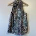 J Crew Collection Women's Metallic Floral Jacquard Halter Top Blouse Sz Small