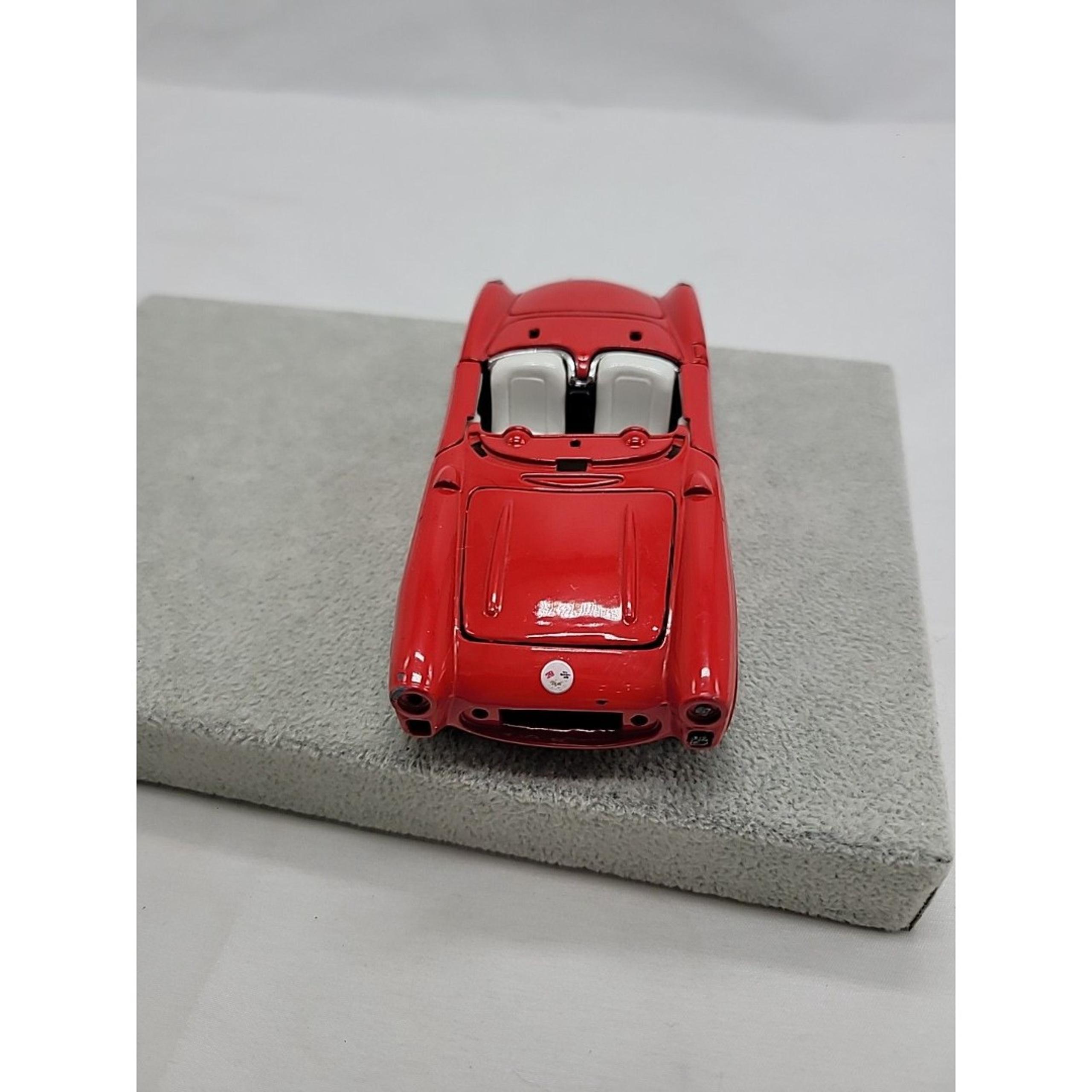 Road Tough 1957 Chevrolet Corvette Red Convertible 1/18 Scale Die Cast Used